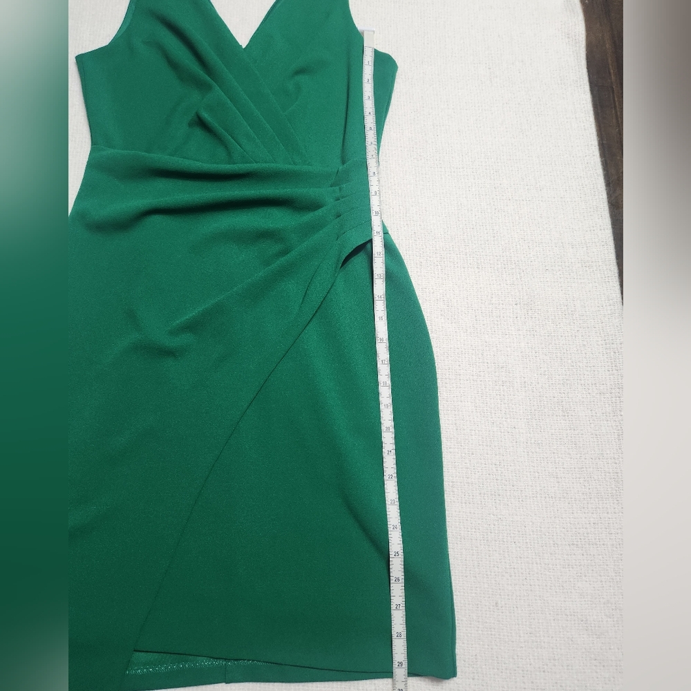 Guess Asymmetrical Green Dress Size 8 - Picture 7 of 14